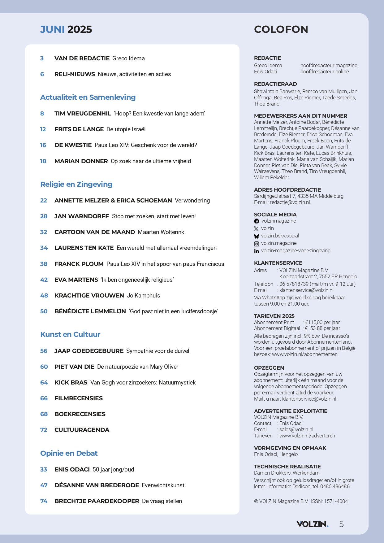 Volzin Magazine - juni 2025 (PDF) - Afbeelding 4