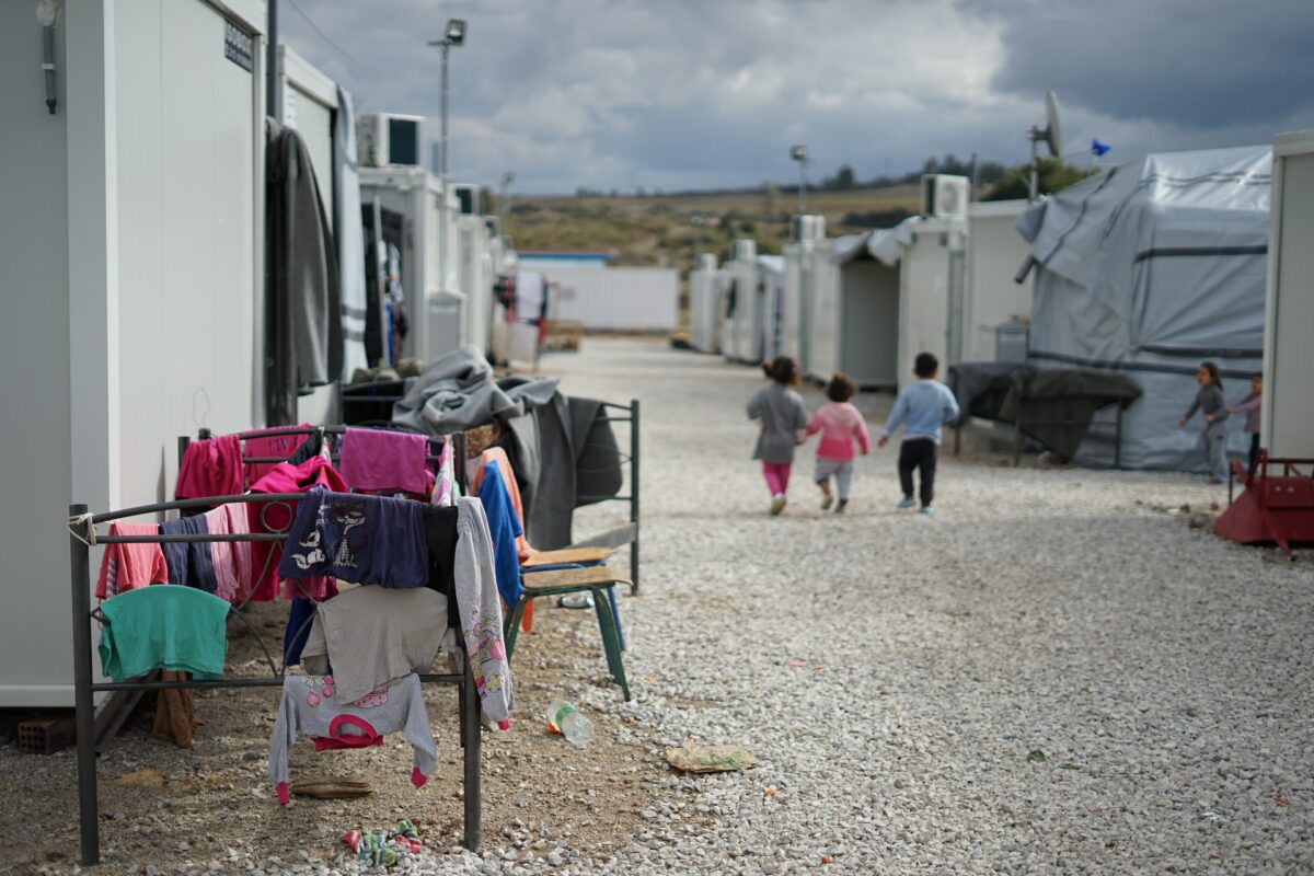 Een opvangkamp voor vluchtelingen in Griekenland